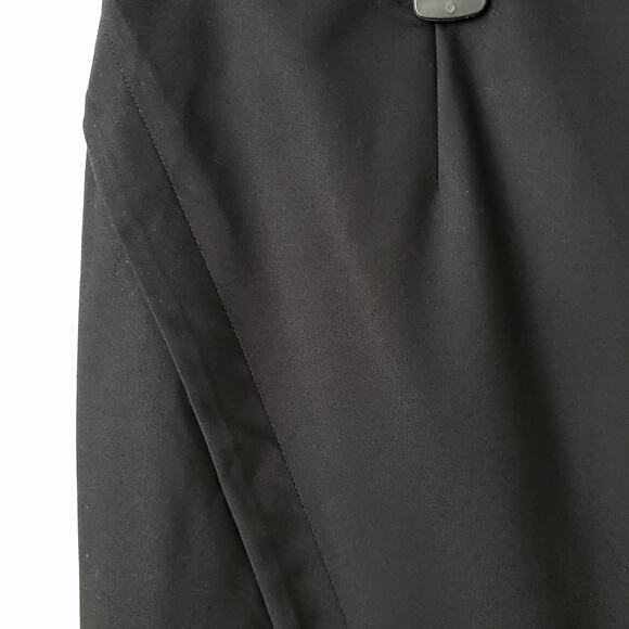 Lane Bryant Black Faux Wrap Skirt 22 Pencil Career Classic Tailored Corporate - Picture 3 of 12